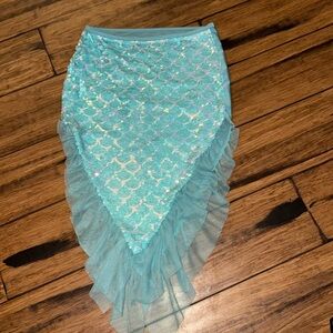 Girls Wonder Nation Swim Mermaid Tale/Skirt Coverup Size 7/8